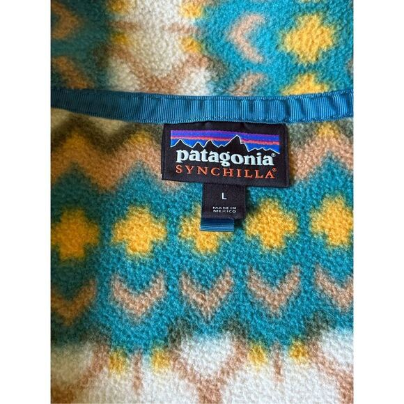 Patagonia Men’s Synchilla Snap-T Pullover size L Cliff Arbor Green - Picture 4 of 11